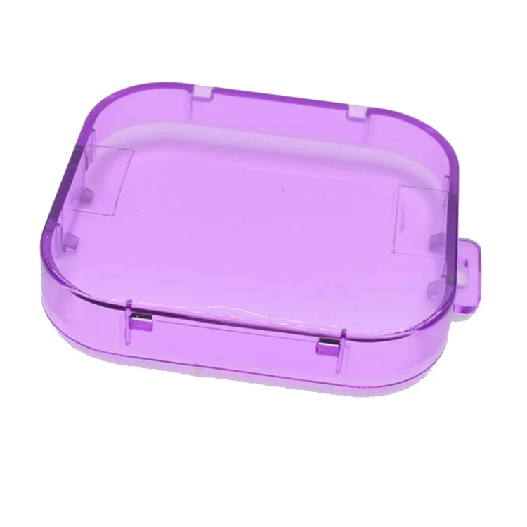 Lens Protective Cap Waterproof Case for GoPro Hero 11 Black Mini Action Camera , Anti-scratch PC Lens Cover - Purple