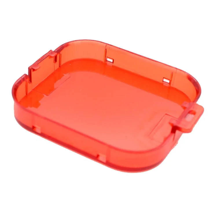 Lens Protective Cap Waterproof Case for GoPro Hero 11 Black Mini Action Camera , Anti-scratch PC Lens Cover - Red