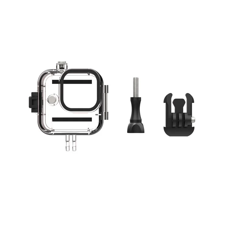 Wasserdichtes Gehäuse für GoPro Hero 11 Black Mini Action-Kamera, PC-Edelstahlgehäuse mit Anti-Drop-Funktion für Unterwasseraufnahmen