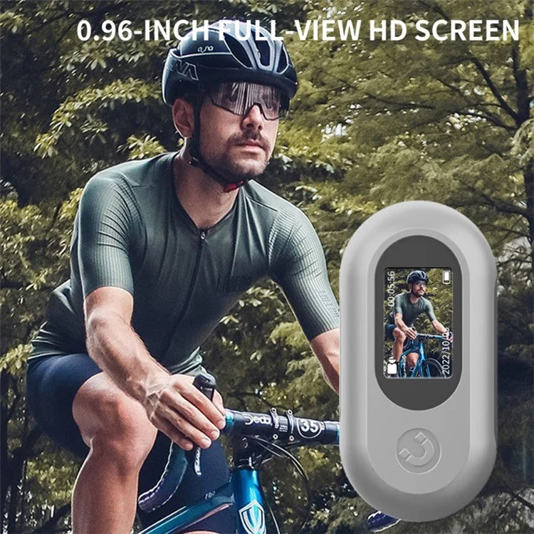 A100 Thumb Camera HD 1080P Mini Action Kamera Fahrrad Anti-Shake Magnetisch Wasserdicht Sportkamera (Ohne TF-Karte) - Schwarz