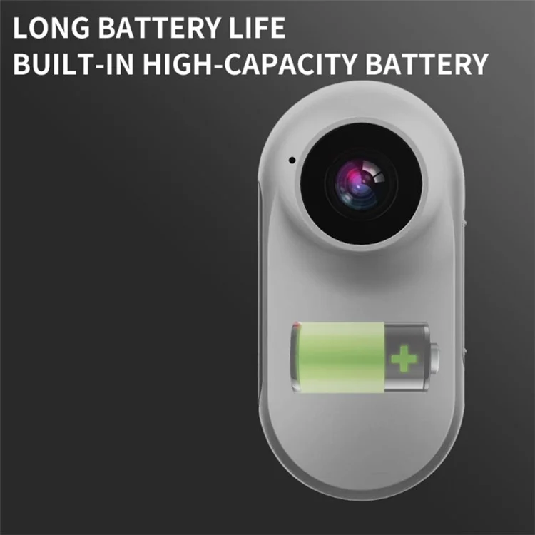 A100 Thumb Camera HD 1080P Mini Action Kamera Fahrrad Anti-Shake Magnetisch Wasserdicht Sportkamera (Ohne TF-Karte) - Schwarz