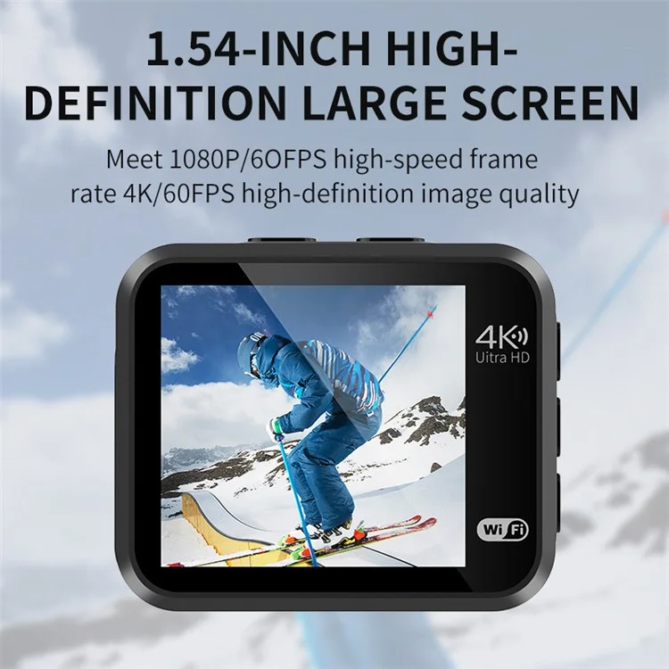 VIRAN V8 4K Registratore Per Auto da Motocicletta Per Esterni 1.54 "ips Screen Action Camera IP68 Impiatto di Sport Anti-shaking Camera Sportiva