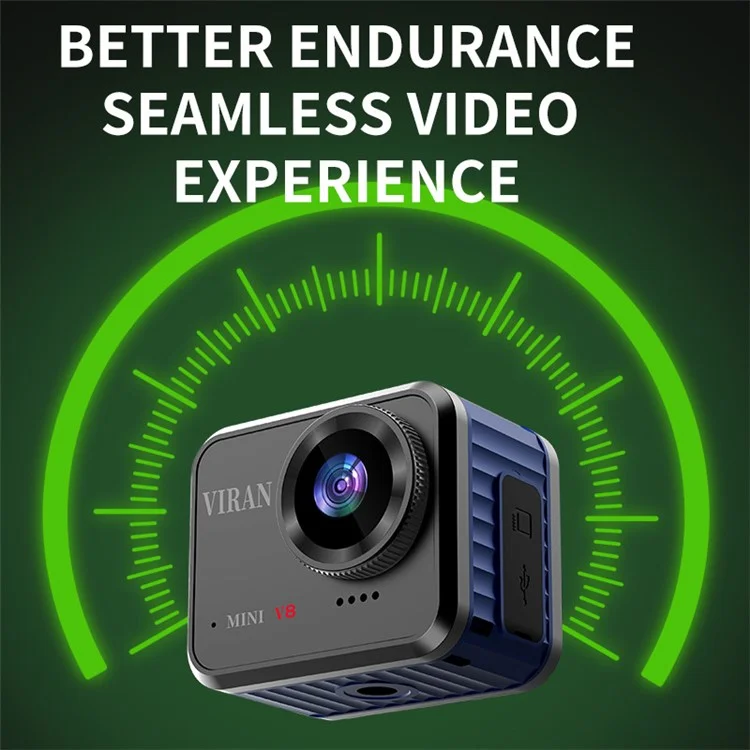 VIRAN V8 4K Registratore Per Auto da Motocicletta Per Esterni 1.54 "ips Screen Action Camera IP68 Impiatto di Sport Anti-shaking Camera Sportiva