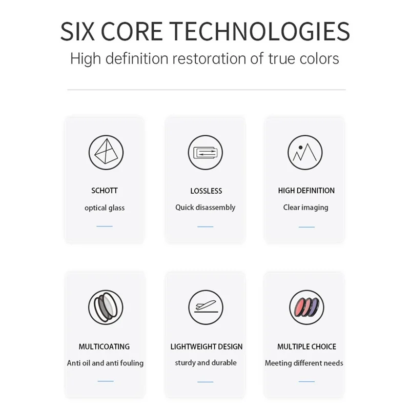 Filtro JUNESTAR JSR-1030-17 STAR para Insta360 GO 3 Action Camera Filtro de Lente de Câmera à Prova d'água