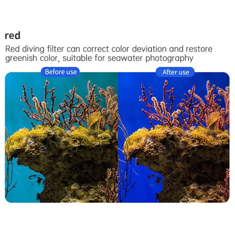 JUNESTAR JSR-1030-18 3-in-1 Filter Set for Insta360 GO 3 Sports Camera Diving Filter with Pink, Red, Magenta