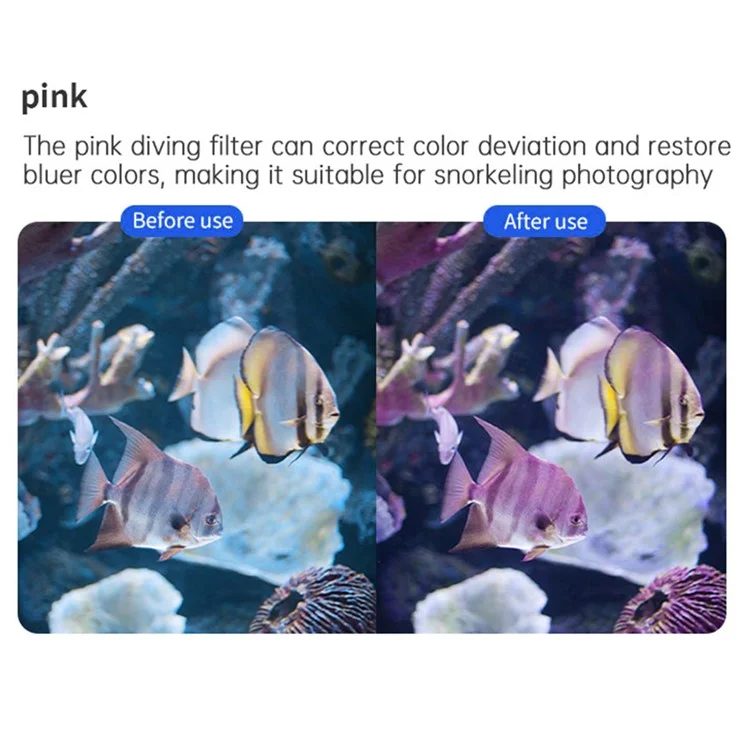 JUNESTAR JSR-1030-18 3-in-1 Filter Set for Insta360 GO 3 Sports Camera Diving Filter with Pink, Red, Magenta