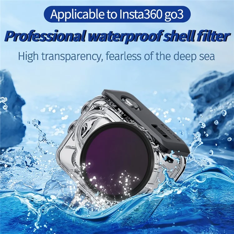 JUNESTAR JSR-1030-19 3-in-1 Filter Set with CPL+ND8+ND16 for Insta360 GO 3 Action Camera Multi-Layer Coated Diving Filter