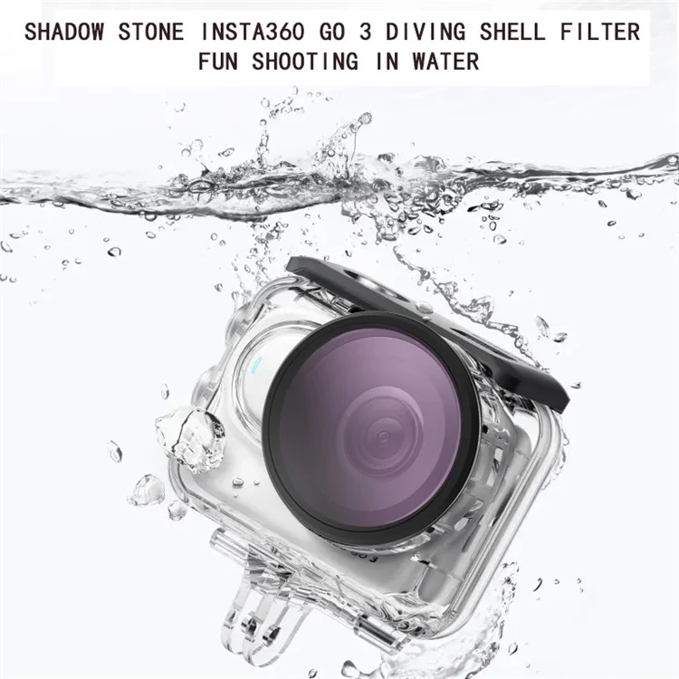 JUNESTAR JSR-1030-19 3-in-1 Filter Set with CPL+ND8+ND16 for Insta360 GO 3 Action Camera Multi-Layer Coated Diving Filter