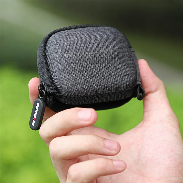 SUNNYLIFE B593 Per Insta360 GO 3 / DJI Action 3 / GoPro Sports Camera Hard Shell Cloth Storage Bag Shockproof Zipper Bag with Opening