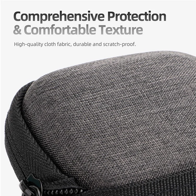 SUNNYLIFE B593 Per Insta360 GO 3 / DJI Action 3 / GoPro Sports Camera Hard Shell Cloth Storage Bag Shockproof Zipper Bag with Opening