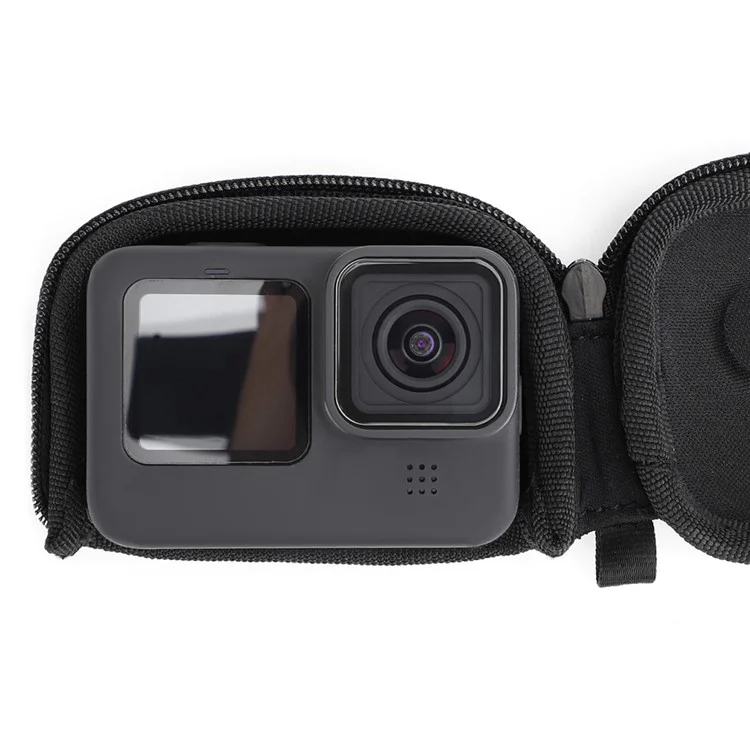 SUNNYLIFE B593 Per Insta360 GO 3 / DJI Action 3 / GoPro Sports Camera Hard Shell Cloth Storage Bag Shockproof Zipper Bag with Opening