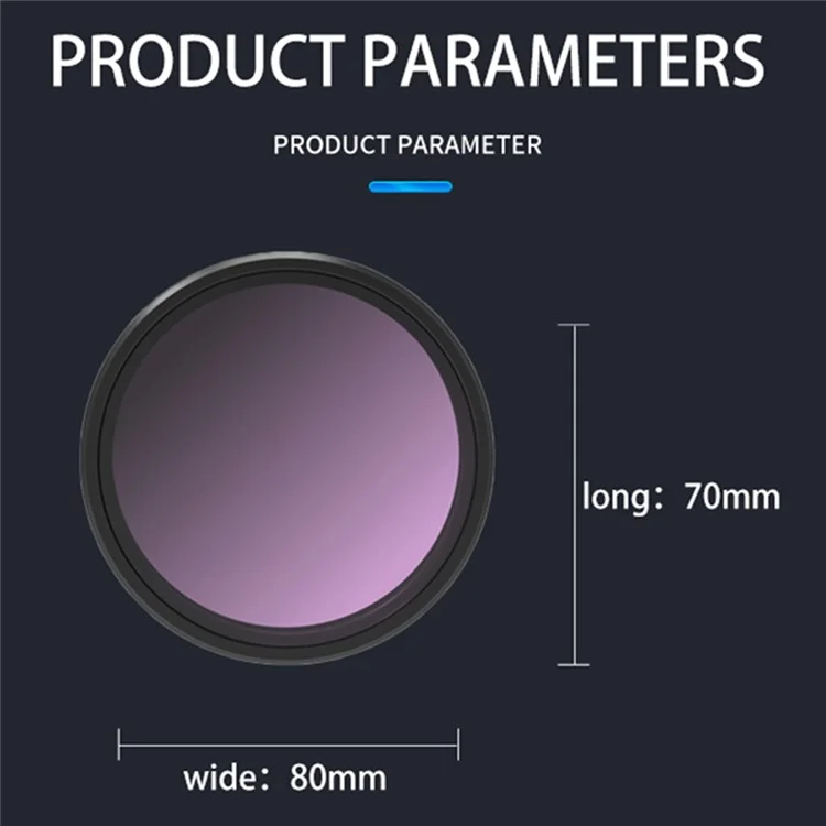 JUNESTAR JSR-1013-22 KB-8IN1 Wasserdichter Filterset für DJI Osmo Action 4 / 3 Mehrfach beschichtete öl-resistente Objektivfilter