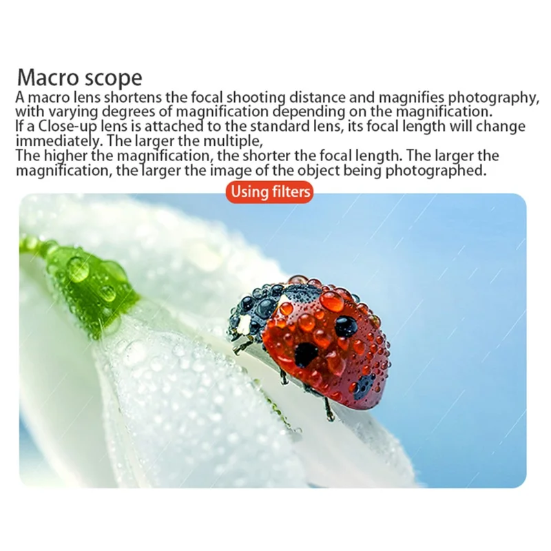 JUNESTAR JSR-1013-17 Multi-Coated Micro 15X Filter for DJI Osmo Action 4 / 3 Lightweight Waterproof Diving Lens Filters