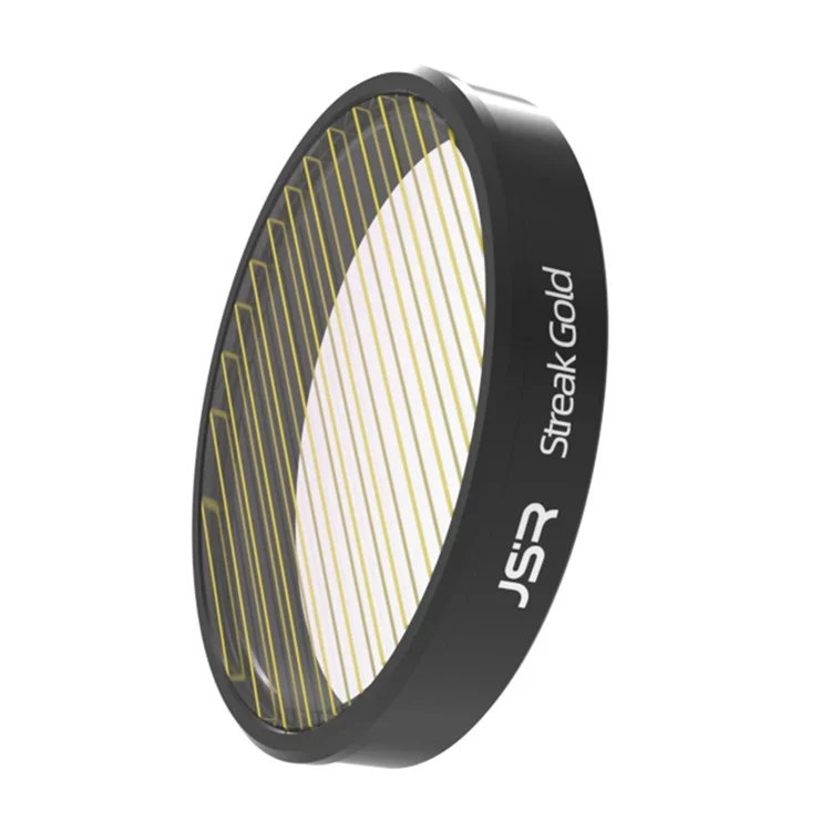 JUNESTAR For DJI Osmo Action 4  /  3 Optical Glass Brushed Filter Sport Camera Lens Filter - Streak Gold