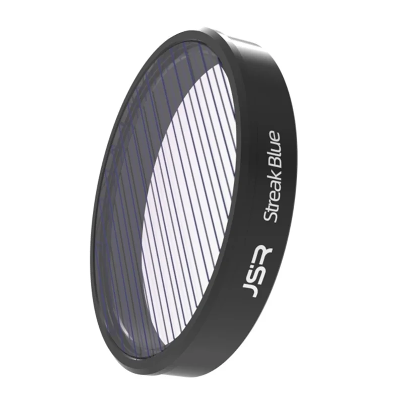 JUNESTAR For DJI Osmo Action 4  /  3 Optical Glass Brushed Filter Sport Camera Lens Filter - Streak Blue