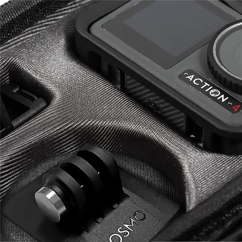 STARTRC 1126181 Storage Bag for DJI Action 4 , Hard PU Travel Box Carrying Case with Buckle+Strap - Standard Set