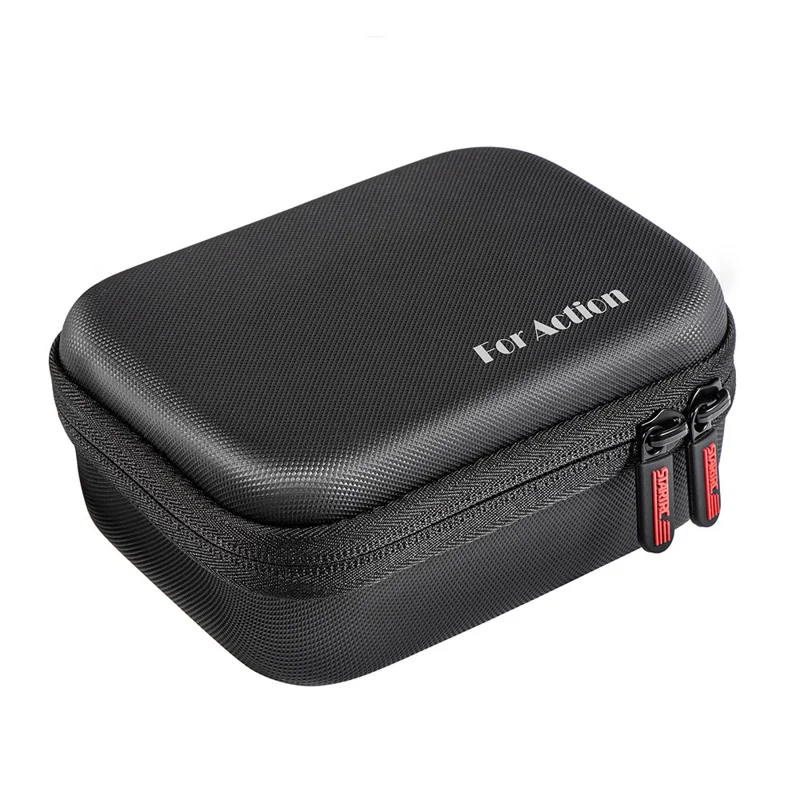 STARTRC 1126181 Storage Bag for DJI Action 4 , Hard PU Travel Box Carrying Case with Buckle+Strap - Standard Set
