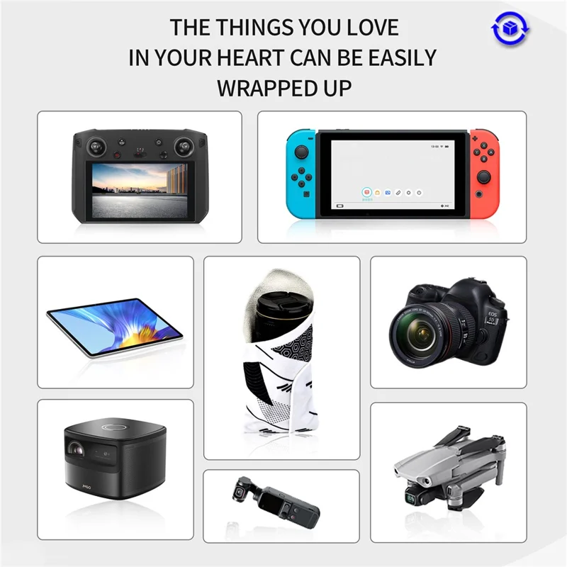 STARTRC 1124651 Self-Adhesive Camera Wrap Bag Foldable Lens Cover Protective Cloth for DJI Mavic 3 Pro / Canon / FUJIFILM