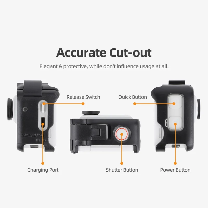 SUNNYLIFE IST-BK665 Cadre de protection pour caméra Insta360 GO 3 Démontage rapide Anti-collision Border