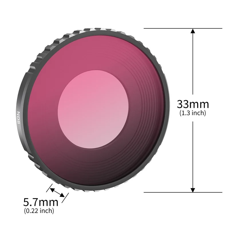 STARTRC 1126884 4Pcs Multi-Layer Coating Filter Set for DJI Action 4 Sports Camera ND8 / 16 / 32 / CPL Lens Filter