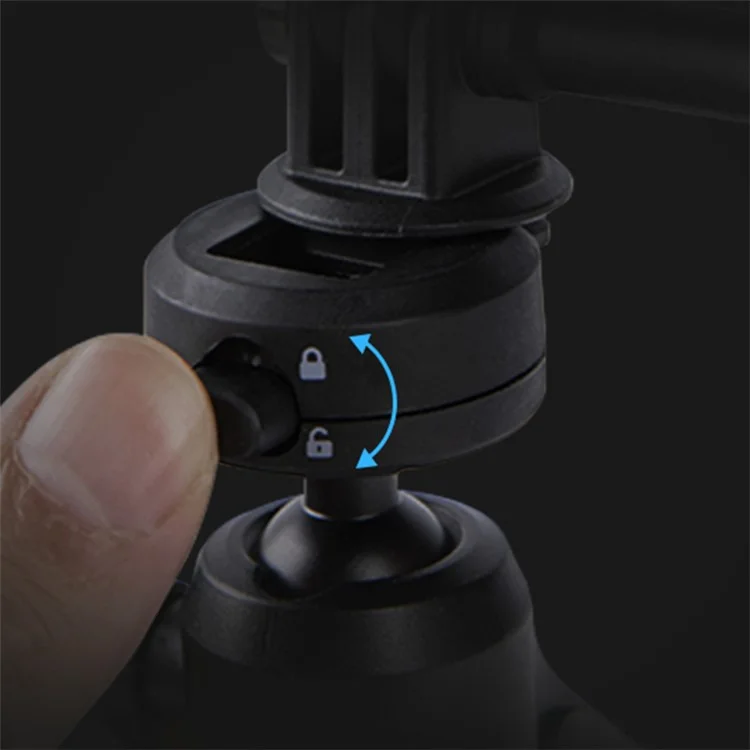 PGYTECH P-GM-158 Support trépied pliable 3 en 1 Perche à selfie multifonctions Bras magique pour GoPro / Insta360 / Caméra DJI Action 