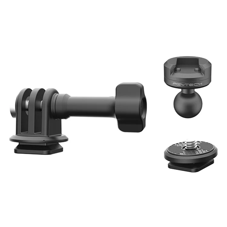 PGYTECH P-CG-145 CapLock Sports Camera Quick Release Mount Adapter Plate Set with Ball Head per GoPro / Insta360 / DJI