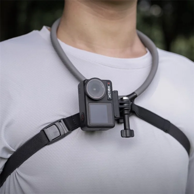 Pgytech P-GM-153 Caplock Cámara Deportiva Montaje de Cabello Selfie Selfie Selfie Video Sin Collar Vlog Soporte Para Cámaras de Acción