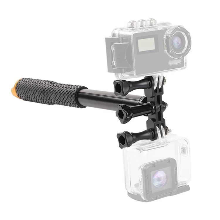 Adattatore per ricarica a doppia testina K6 LED per Xiaoyi, GoPro Hero 4 Action Camera PC Mount Holder