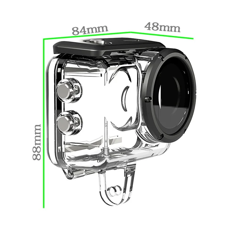 40m wasserdichte Hülle für Insta360 GO 3 Kamera PC+Edelstahl-Daumen-Kamera-Unterwasser-Tauchhülle