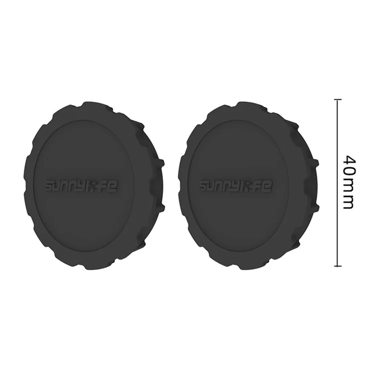 Sunnylife 2pcs / Establezca la Tapa de la Lente de Silicona Para DJI Osmo Action 4 / 3 Cubierta a Prueba de Polvo de Lente de Cámara