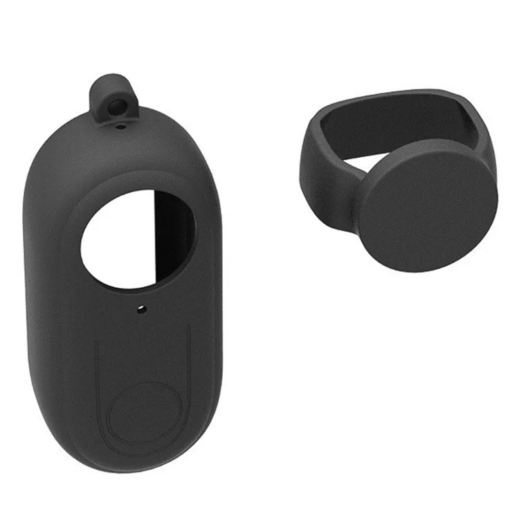 Pour Insta360 GO 3 Anti-scratch Silicone Cover Camera Body Sleeve Case avec Lens Cap - Noir