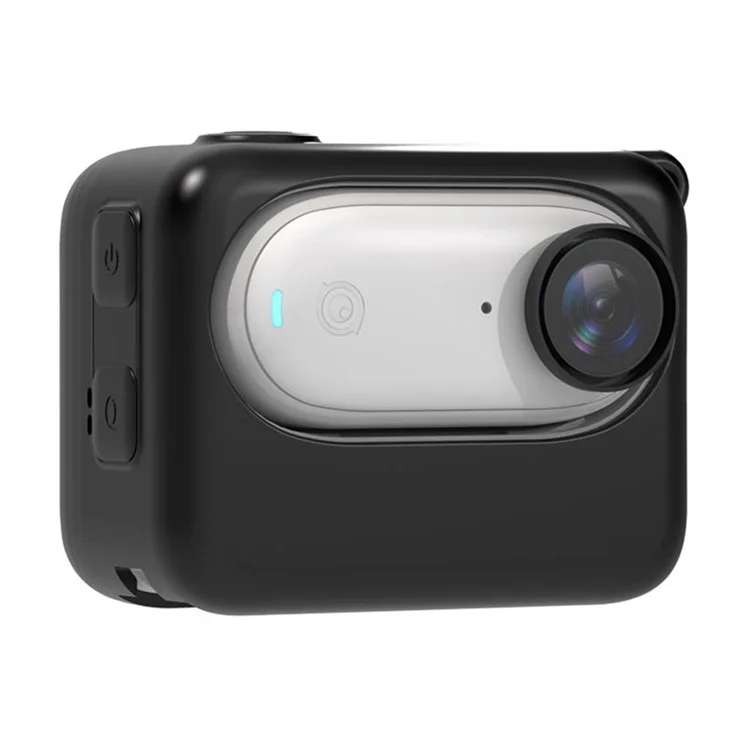 Pour Insta360 GO 3 Caméra Charging Bin Silicone Case Drop Protection Cover Anti-Scratch Sleeve - Noir