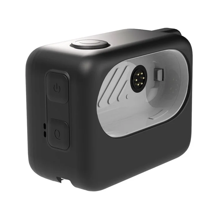 Pour Insta360 GO 3 Caméra Charging Bin Silicone Case Drop Protection Cover Anti-Scratch Sleeve - Noir