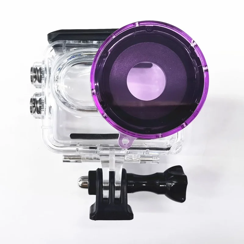 مرشح عدسة الغوص لكاميرا Insta360 Go 3 غلاف مقاوم للماء من مادة ABS - أرجواني