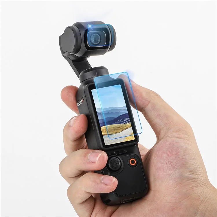 SUNNYLIFE OP3-BHM716 Screen + Lens Tempered Glass HD Film for DJI Osmo Pocket 3 Handheld Camera