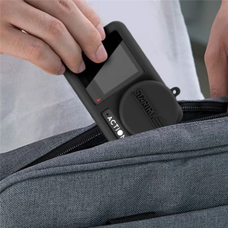 STARTRC 1127805 Pour DJI Osmo Action 4 / 3 Anti-Scratch Camera Protector Sleeve Silicone Case Cover