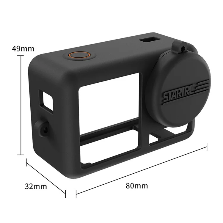 STARTRC 1127805 Pour DJI Osmo Action 4 / 3 Anti-Scratch Camera Protector Sleeve Silicone Case Cover