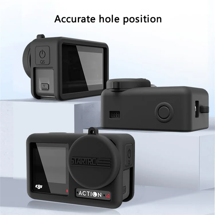 STARTRC 1127805 Pour DJI Osmo Action 4 / 3 Anti-Scratch Camera Protector Sleeve Silicone Case Cover