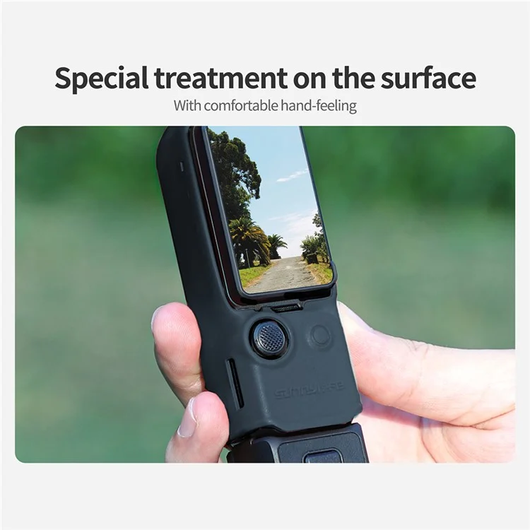 Für DJI Osmo Pocket 3 Kamera Schutzhülle Weiche Silikonhülle Stoßfeste Abdeckung - Schwarz