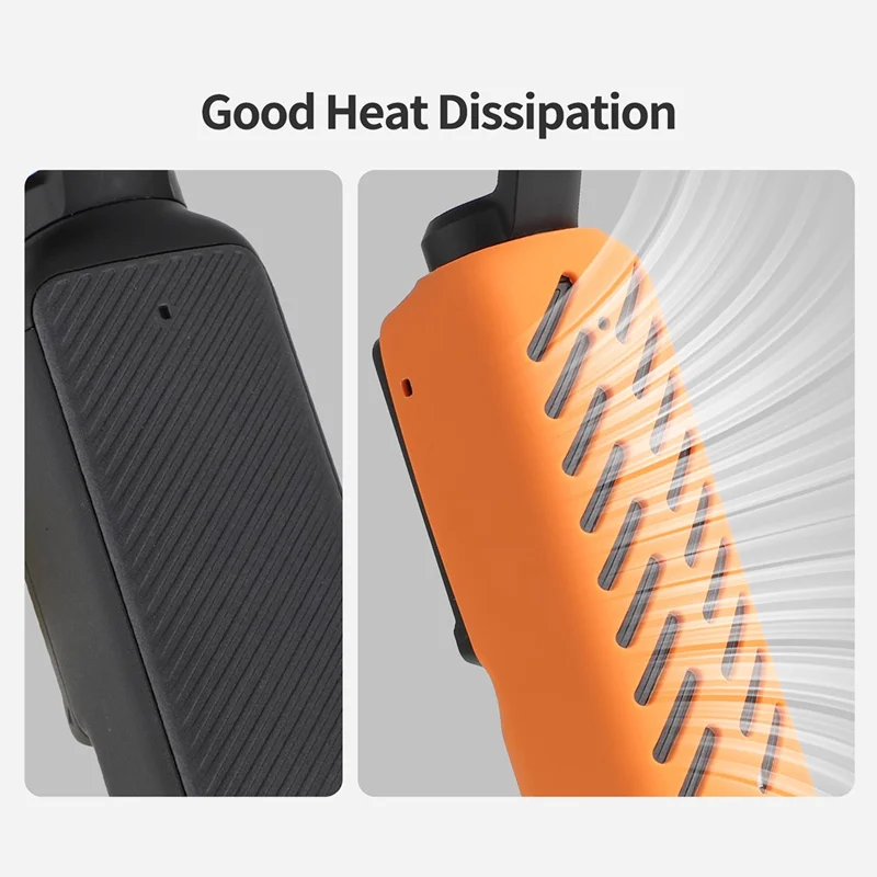 Für DJI Osmo Pocket 3 Kamera Schutzhülle Weiche Silikontasche Anti-Drop-Abdeckung - Orange
