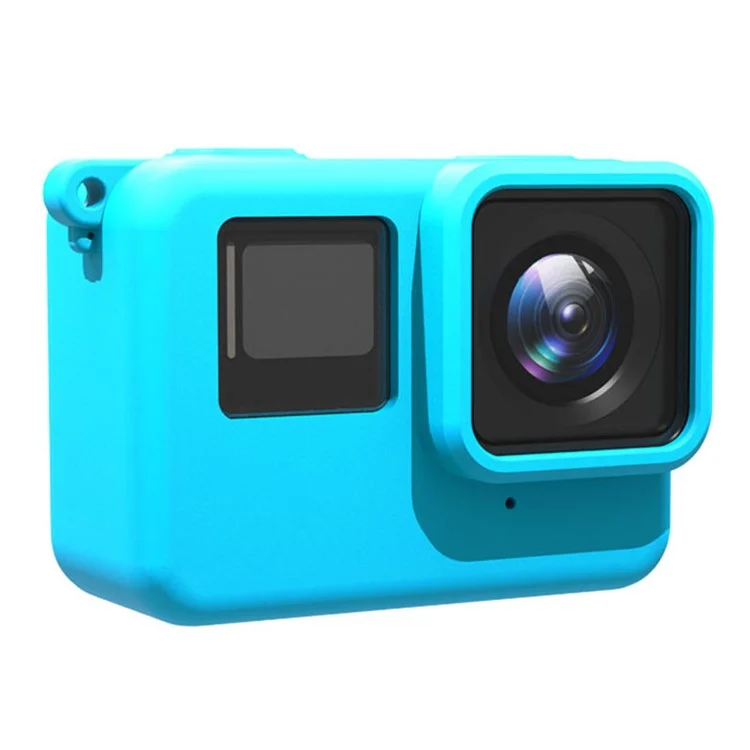 Para Insta360 Ace Anti-Scratch Camera Protector Sleeve Silicone Case Drop Protection Lens Cap Cover - Azul