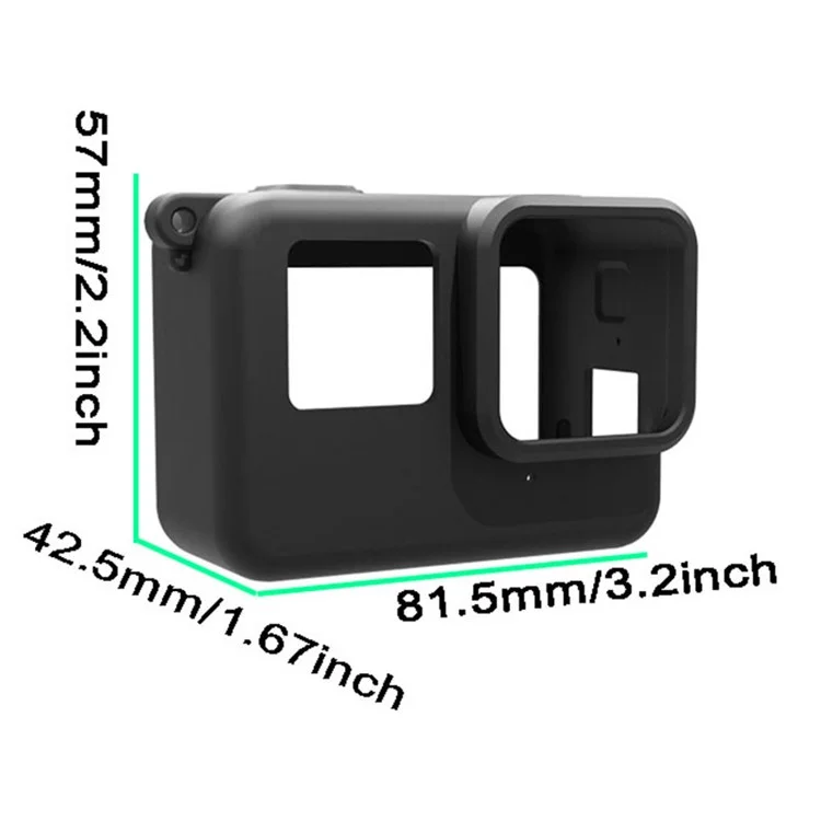 Para Insta360 Ace Anti-Scratch Camera Protector Sleeve Silicone Case Drop Protection Lens Cap Cover - Azul