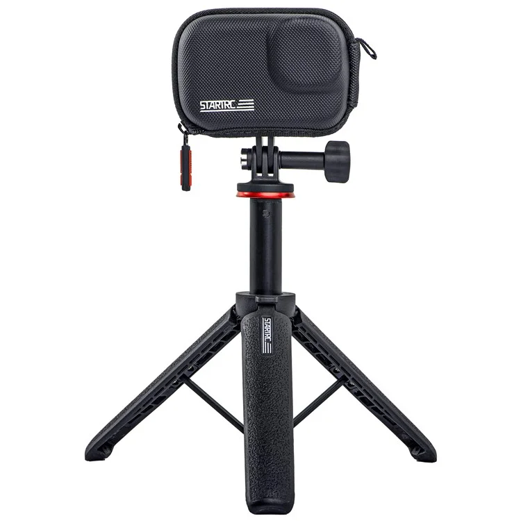 STARTRC 1130256 Wasserdichter PU-Ledertasche für Sportvideoaufnahmen, kompatibel mit Stativ/Selfie-Stick