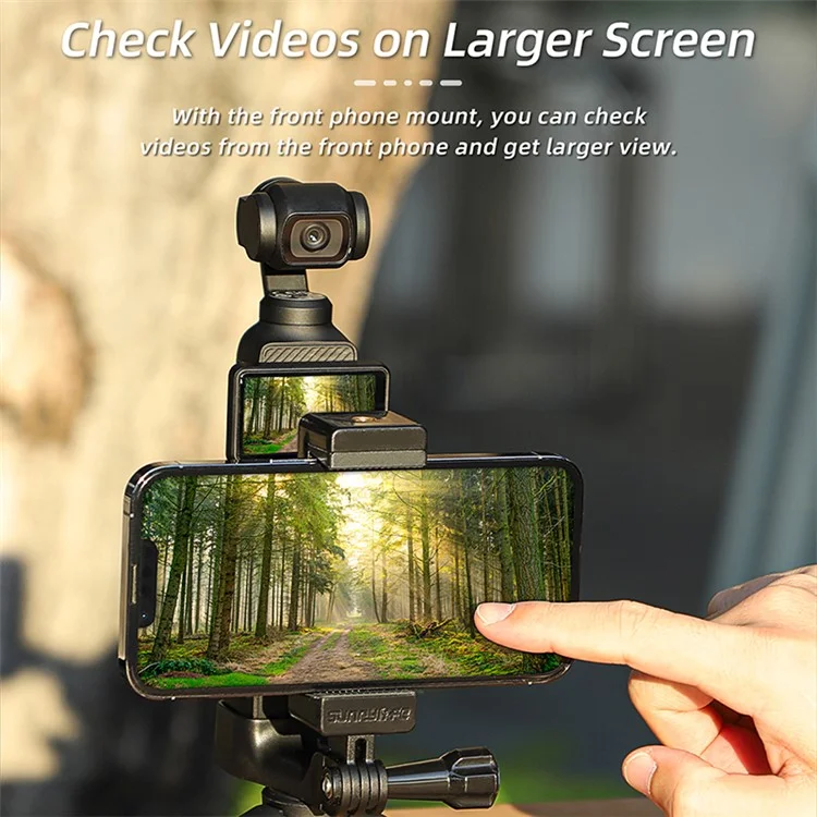 SUNNYLIFE OP3-ZJ747 Für DJI Osmo Pocket 3 Frontkamerahalter Clip Handheldfotografie Erweiterungsadapter Zubehör