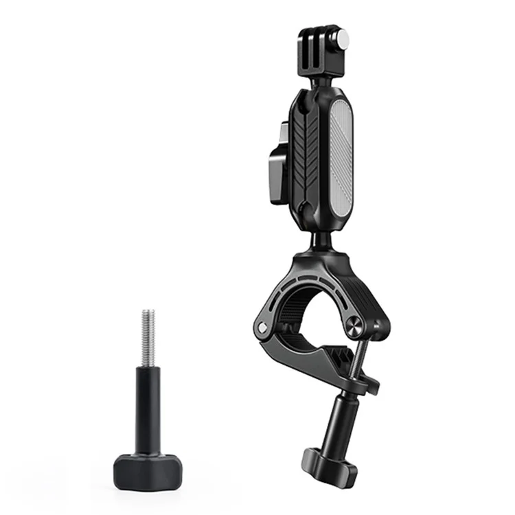 JUNNX JX-GP-10 Bike Handlebar Camera Mount Clamp for GoPro Hero 11 10 9, DJI 360-Degree Rotation Action Camera Bicycle Clip