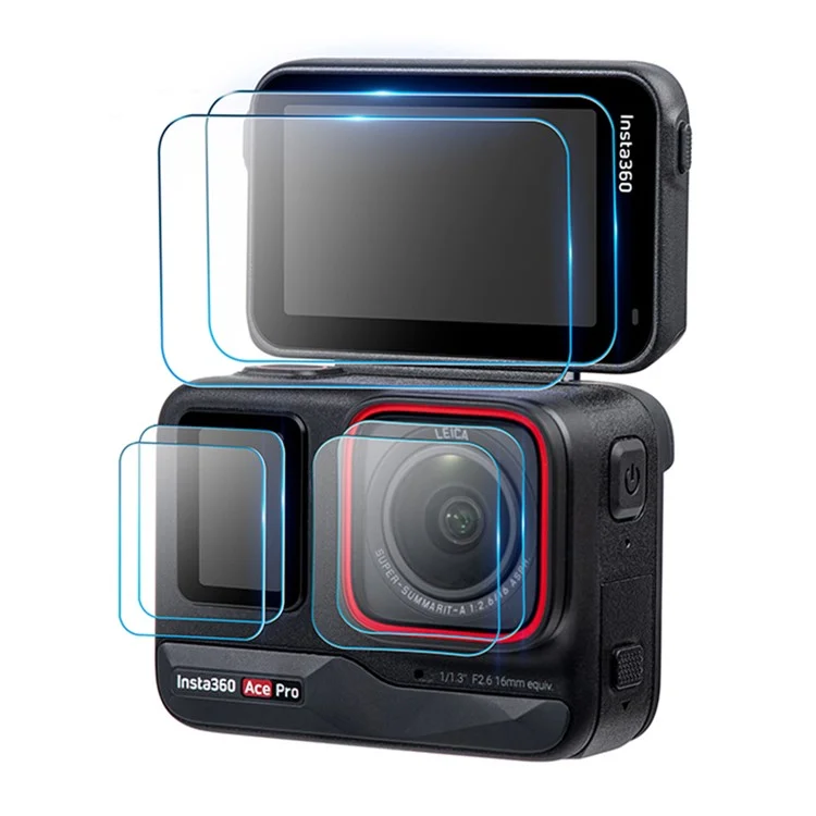 STARTRC 1134773 1 Set Screen Protectors für Insta360 Ace Pro Kamera Bildschirmschutz Linsenabdeckung Gehärtetes Glas Filme