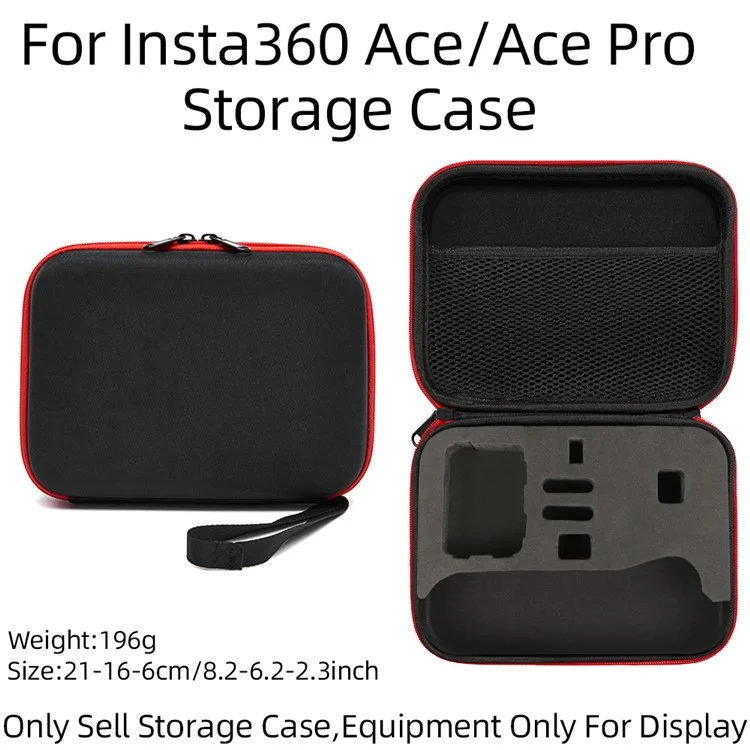 Portable Storage Bag for Insta360 Ace Pro / Ace Action Camera Handheld Gimbal Carrying Case - Black