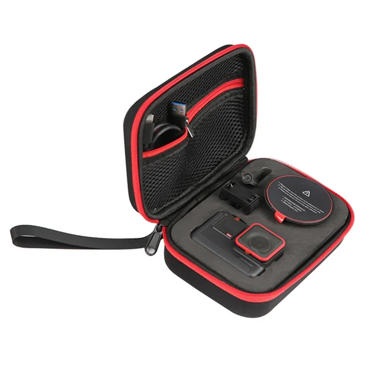 Para Insta360 ACE / Ace Pro 2 / Ace Pro Storage Bag Câmera de Ação Portátil Zipper Case com Cordão - Preto