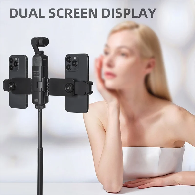 SUNNYLIFE OP3-ZJ756 For Osmo Pocket 3, Smartphone Mount Holder with Cold Shoe Camera Accessories