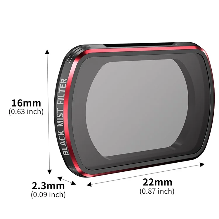 STARTRC 1135169 Für DJI Osmo Pocket 3 Aluminiumlegierung Rahmen 1 / 4 Schwarzer Weicher Filter